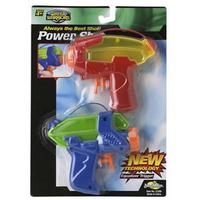 Игрушечное оружие BuzzBeeToys Power Shot Blaster, красный с желтым и синий с зеленым (3120