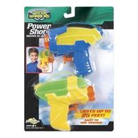 Игрушечное оружие BuzzBeeToys Power Shot Blaster, синий с желтым и желтый с зеленым (31200-1)