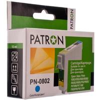 Картридж PATRON EPSON R265_285_360,RX560_585_685,P50,PX650 CYAN (T0802) (PN-0802) image 1