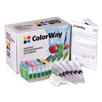 Комплект перезаправляемых картриджей ColorWay Epson P50/PX50/650/700 (без чрнл) (P50RC-0.0)