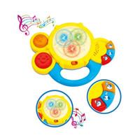 Музыкальная игрушка BeBeLino Музыкальный барабанчик бело-желтый (57067-2)